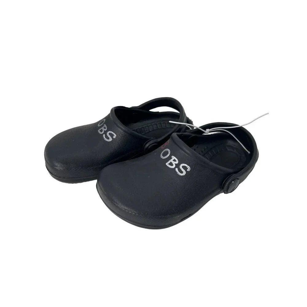 Skechers BOBS Black Clogs Size 10 Unisex Kids‎ Comfort Slip-On Garden Work Shoes